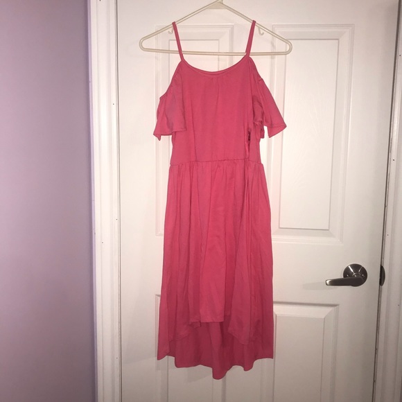 XL size 14 Children’s Place Pink Open-Shoulder Dress - Picture 1 of 4